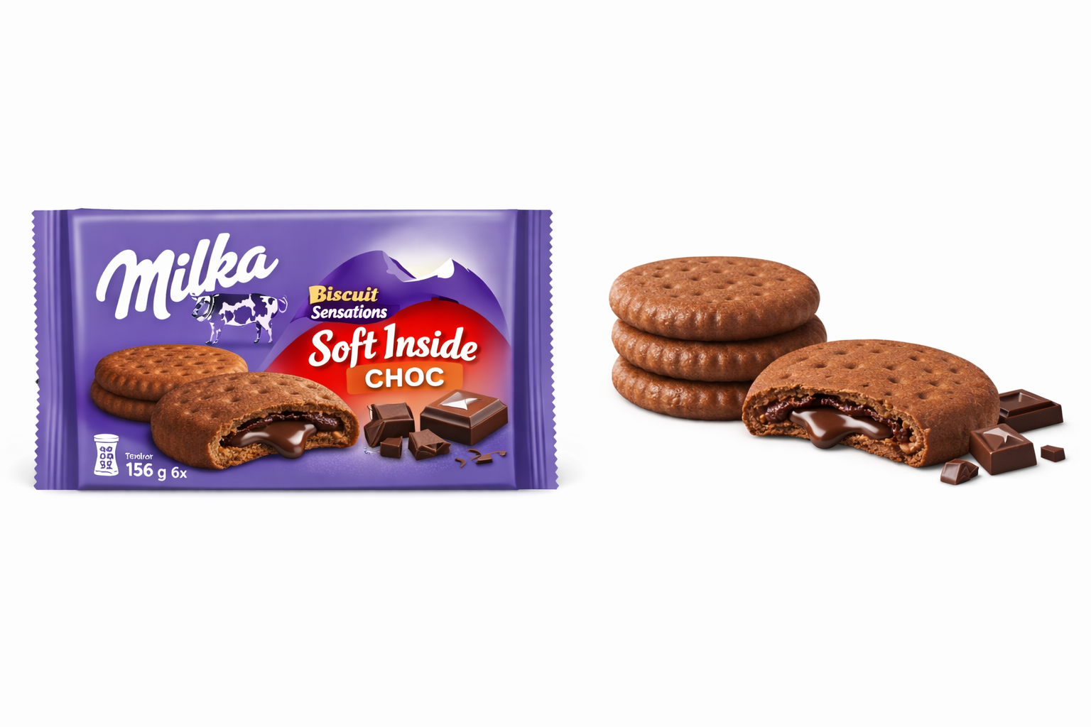 Milka Sensation Soft Inside Chocolate Biscuits