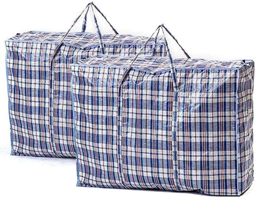EXTRA LARGE Strong and Durable Laundry Bags – 60cm x 50cm – Reusable Storage Bags for Laundry, Moving, Shopping – Zip Closure – 3 Colour Options (Red, Black, Blue) – Carton of 100