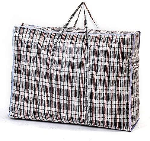 EXTRA LARGE Strong and Durable Laundry Bags – 80cm x 60cm – Reusable Storage Bags for Laundry, Moving, Shopping – Zip Closure – 3 Colour Options (Red, Black, Blue) – Carton of 100