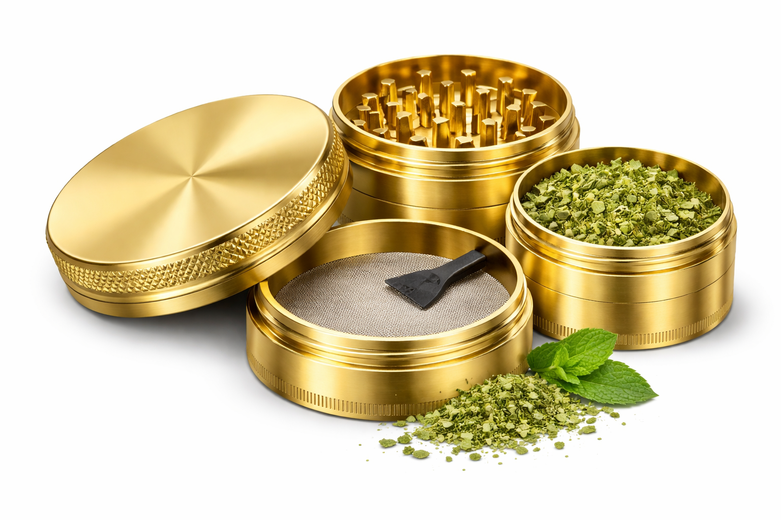 Metal Gold Grinder Large