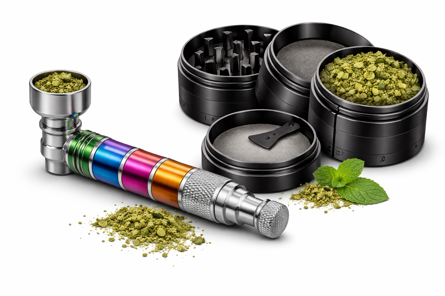 Metal Pipe with Grinder