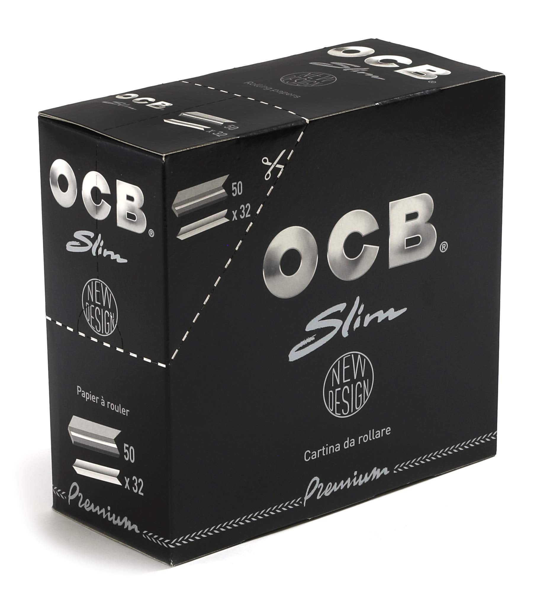 OCB Black Papers Slim x 50