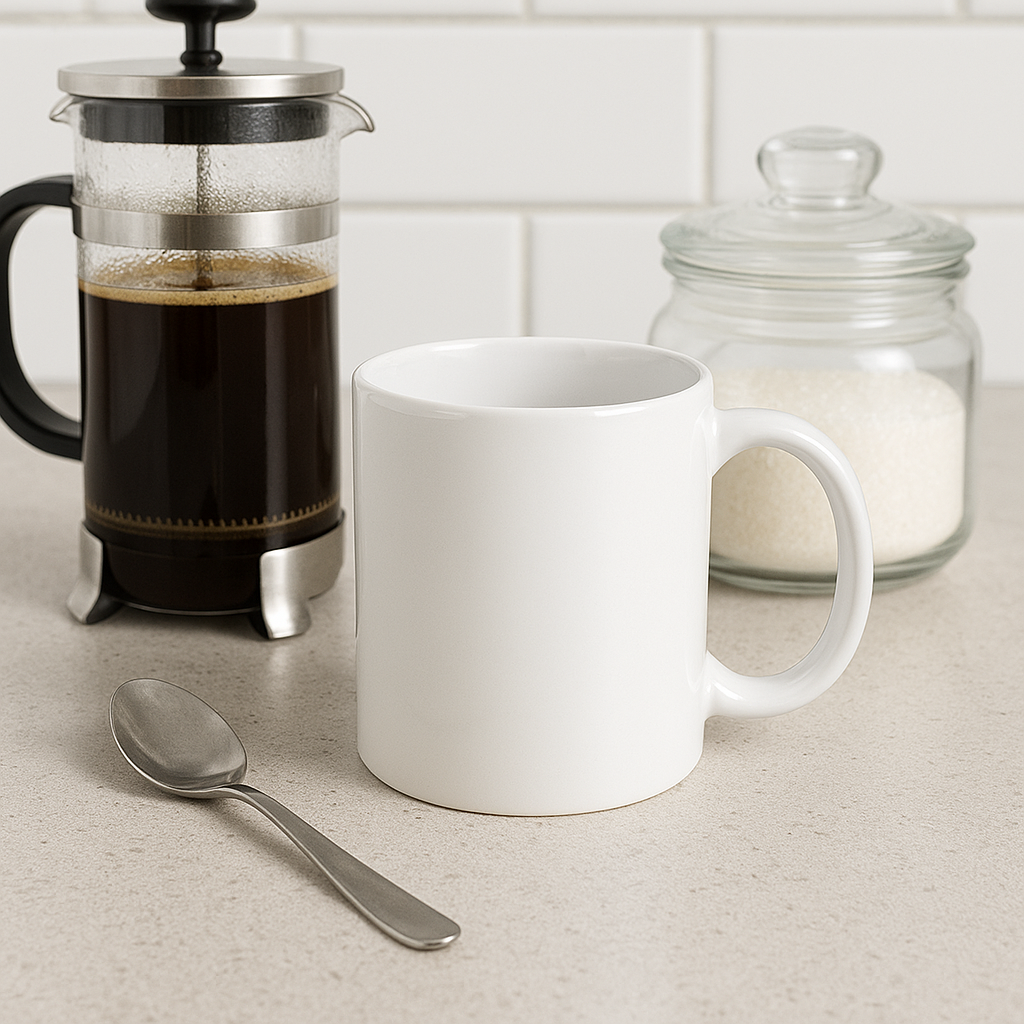 Plain White Ceramic Mugs – 11oz – Bulk Pack of 36 – Perfect for Sublimation, Printing, Personalisation, Events & Catering