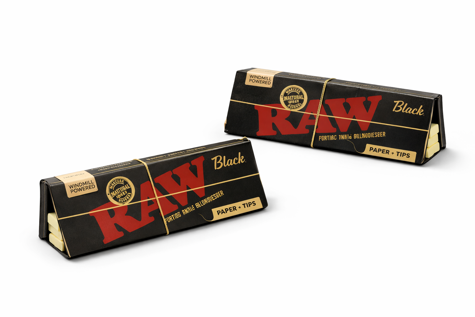 Raw Black Connoisseur Full Box King Size Slim Rolling Papers & Tips