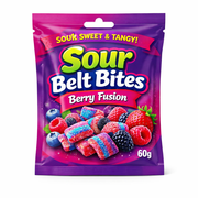Sour Belt Bites 60g: Berry Fusion