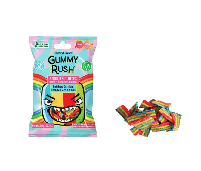 Sour Belt Bites 60g: Rainbow Carnival