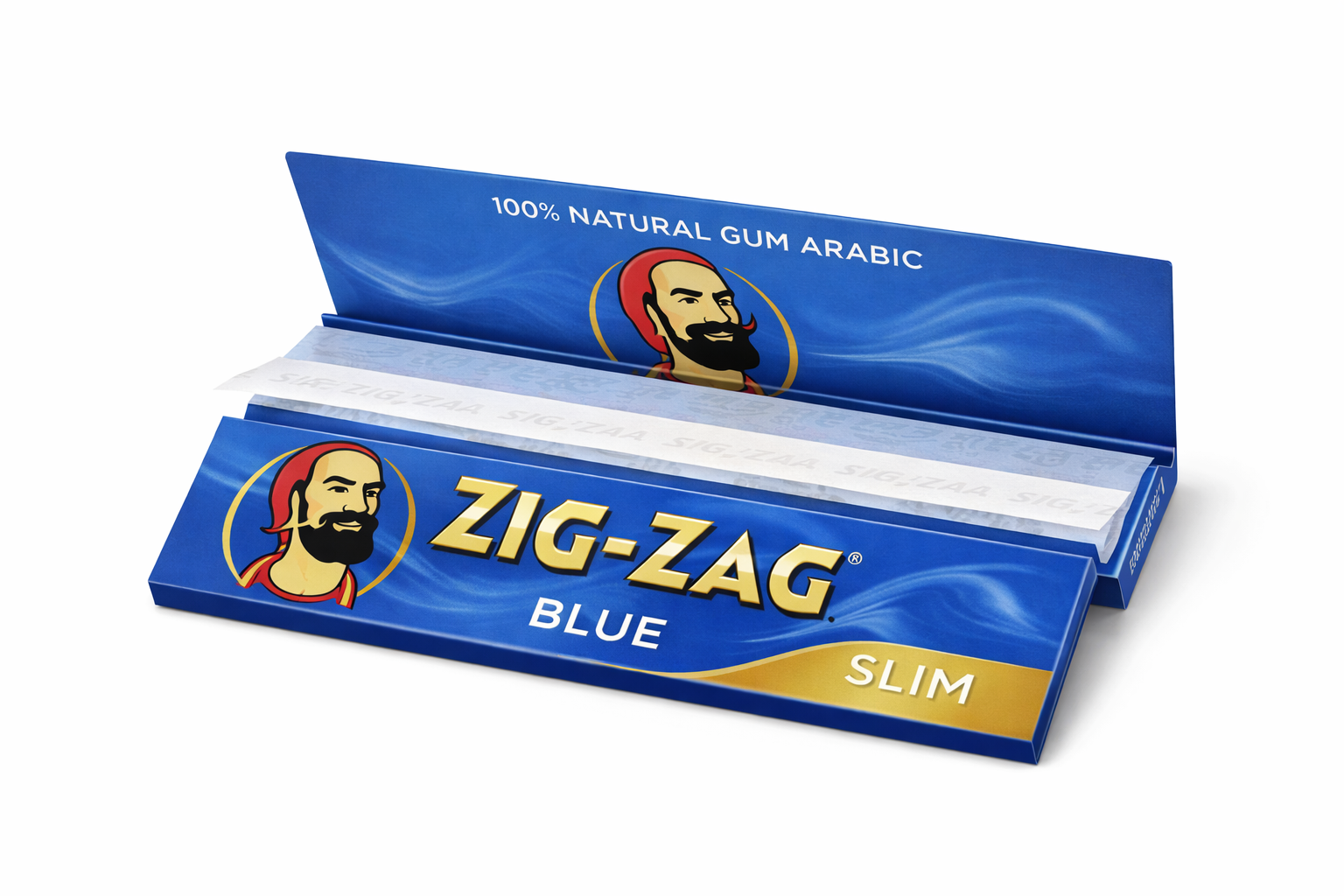 Zig-Zag Blue Slim Rolling Papers