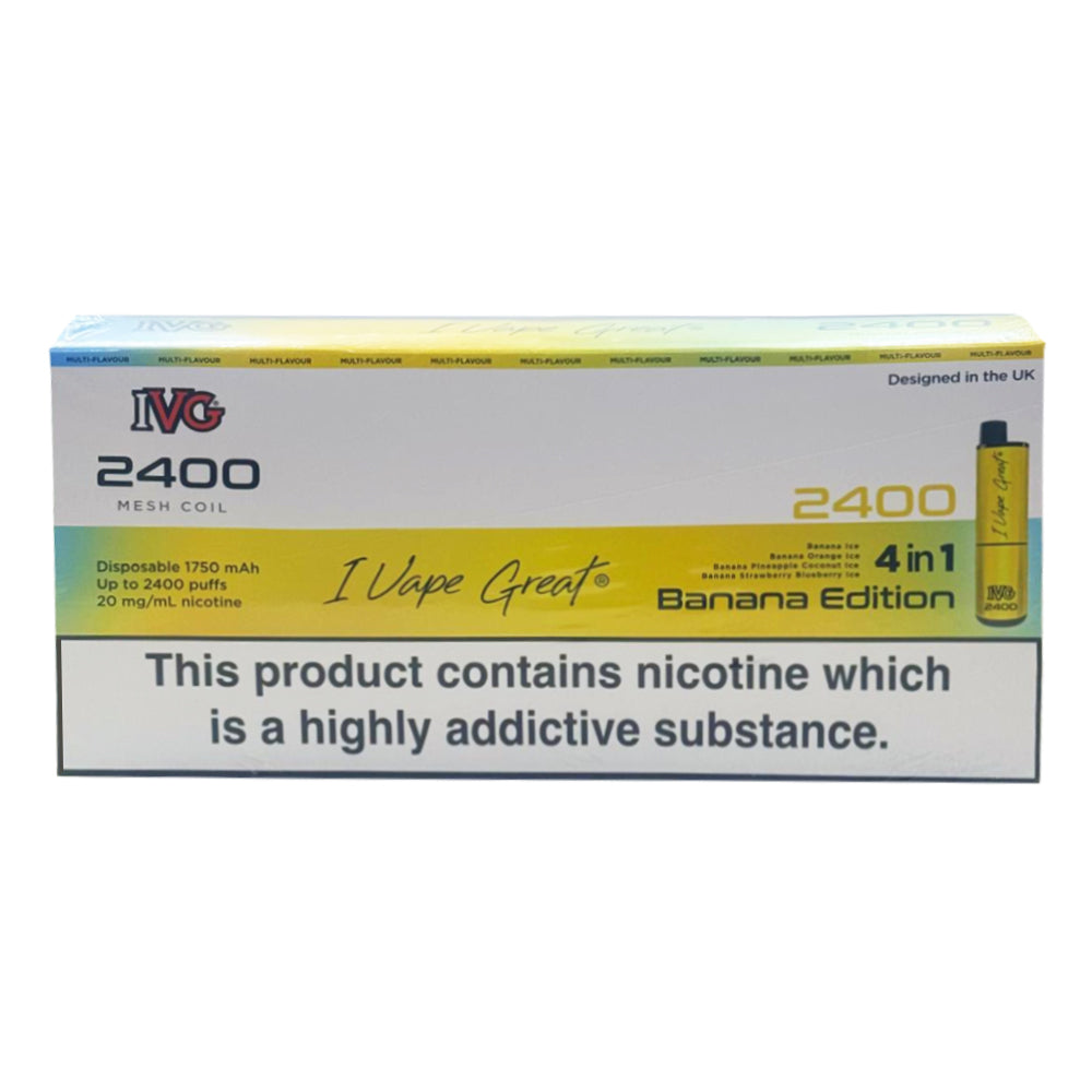 IVG 2400 Puffs Disposable Vape Pack of 5