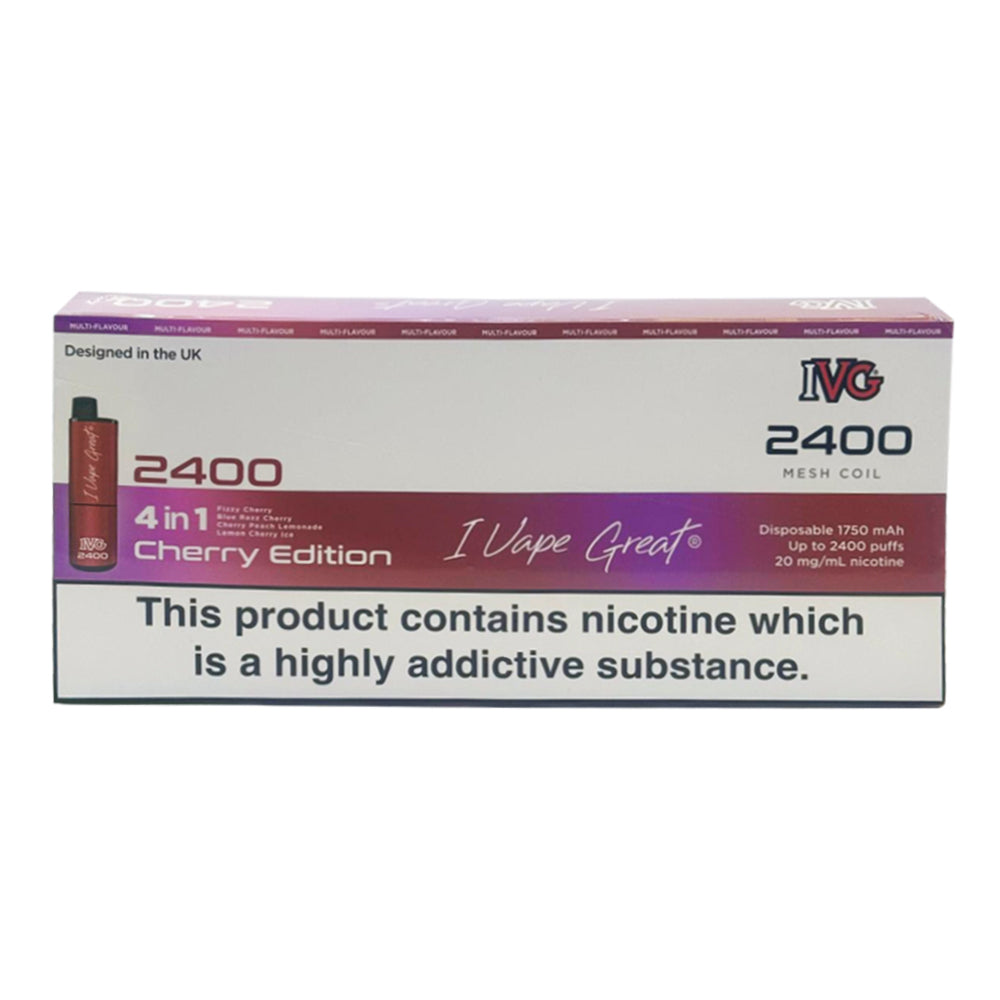 IVG 2400 Puffs Disposable Vape Pack of 5