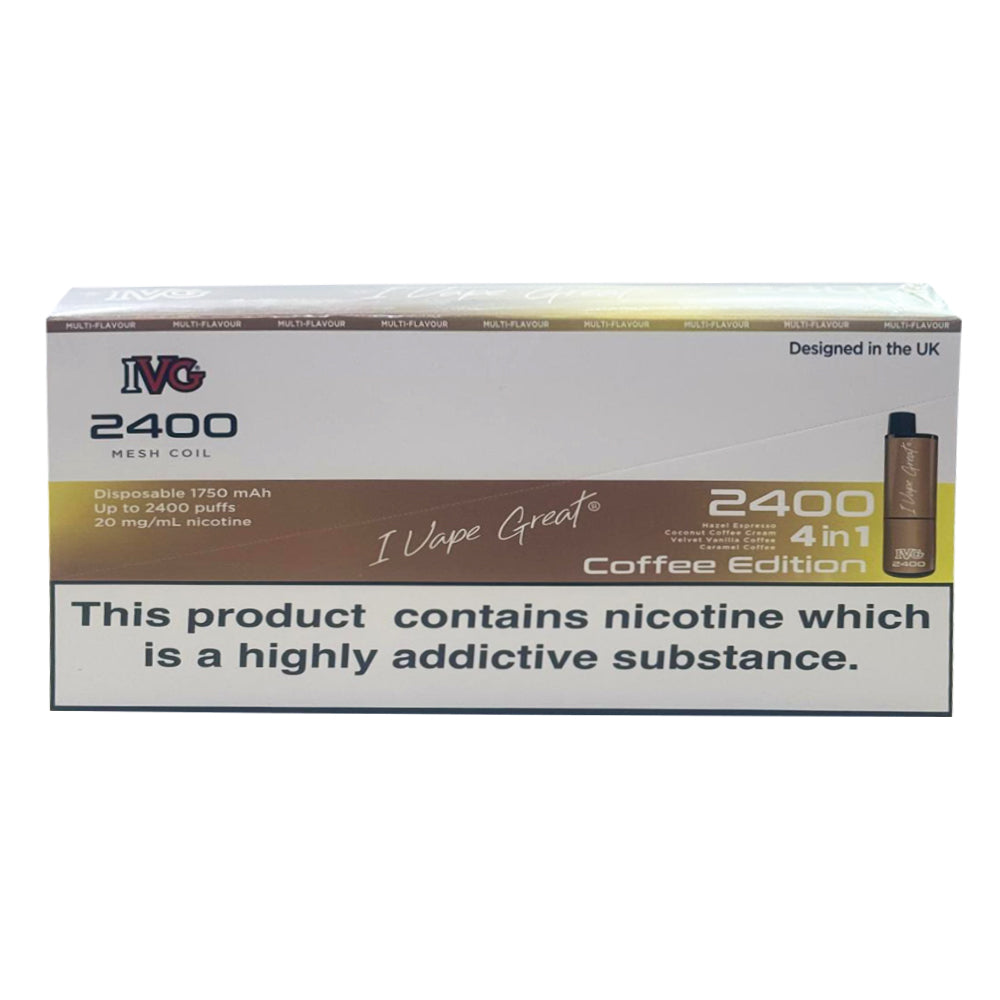 IVG 2400 Puffs Disposable Vape Pack of 5