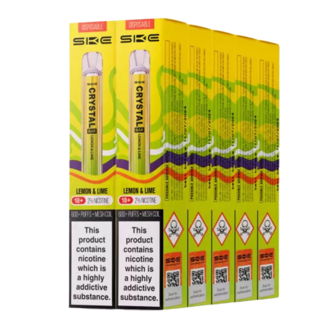 SKE Crystal Bar Disposable Vape Pod Device 10 Bars Per Box