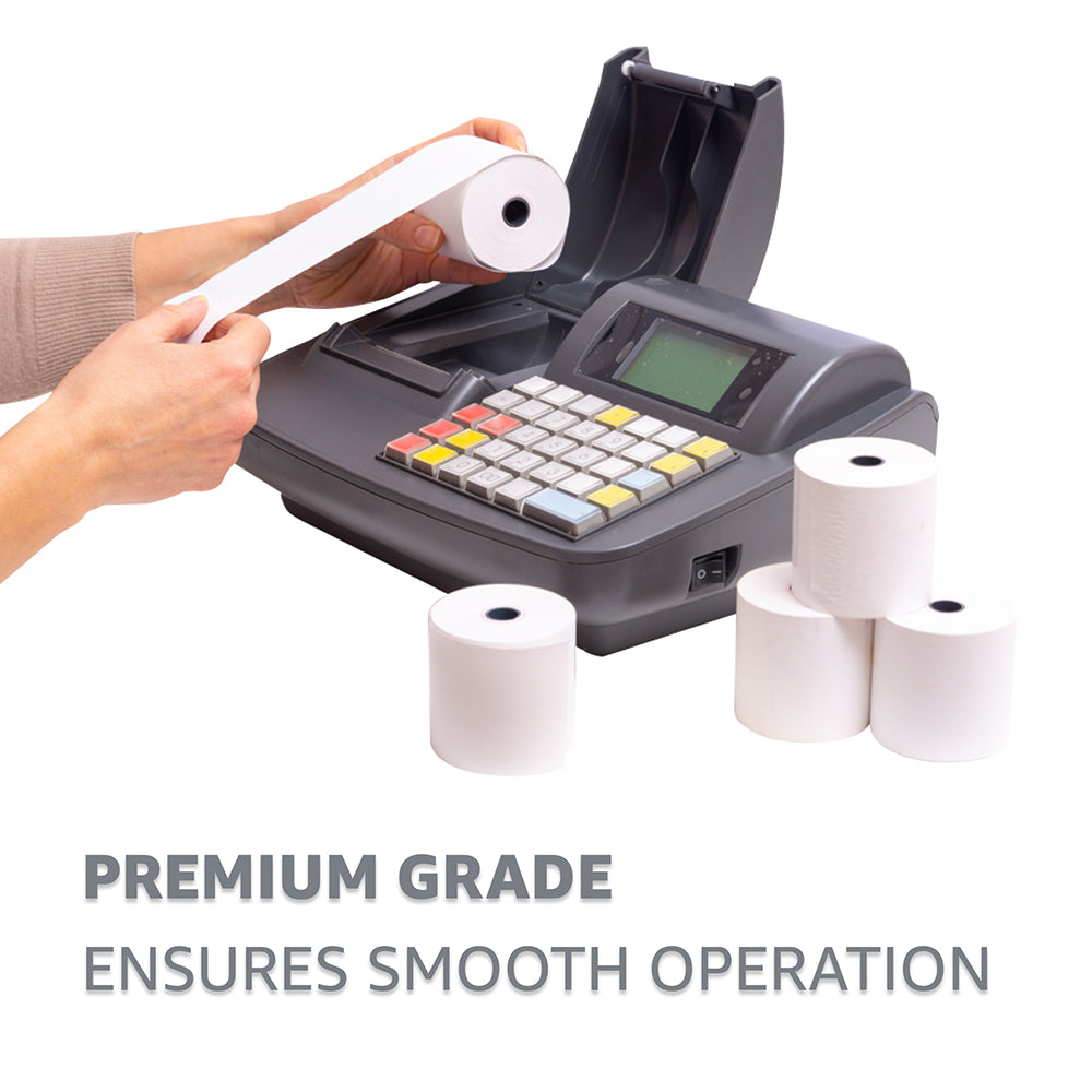 VIROSA Premium 80 x 80 mm Thermal Paper Till Receipt Rolls for EPOS Printers, POS Terminals, Cash Registers – High-Quality, BPA-Free Receipt Paper [Pack of 20]