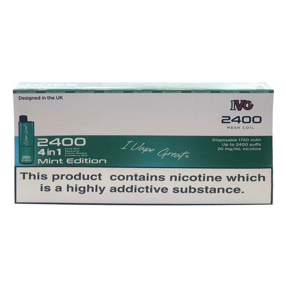 IVG 2400 Puffs Disposable Vape Pack of 5