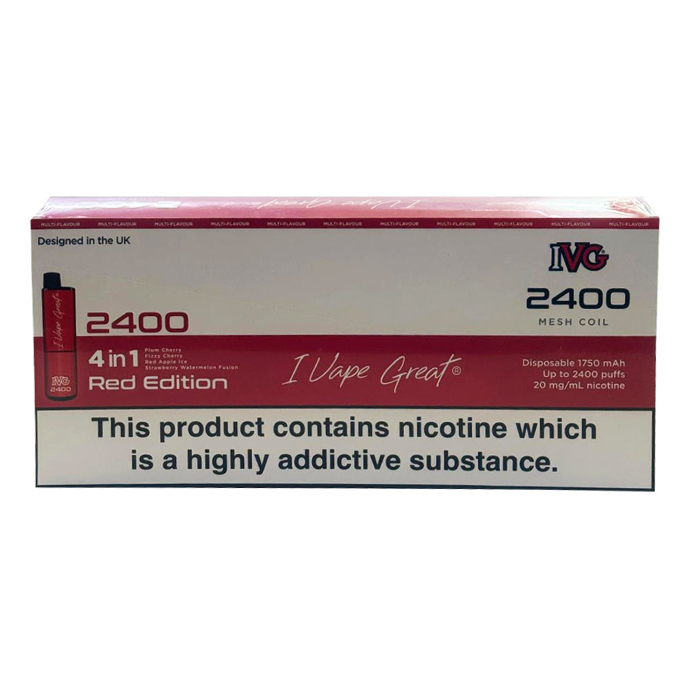 IVG 2400 Puffs Disposable Vape Pack of 5