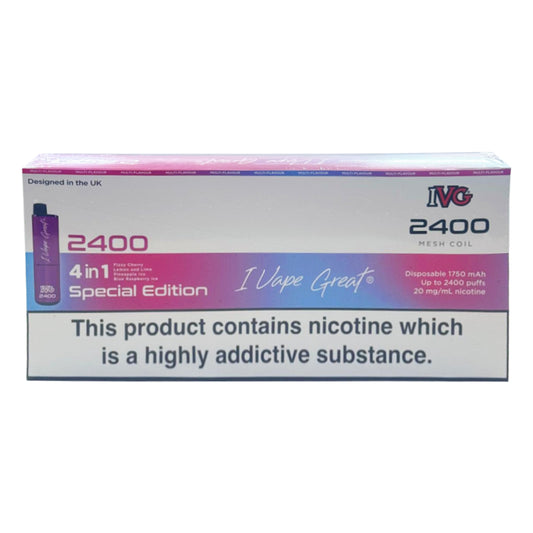 IVG 2400 Puffs Disposable Vape Pack of 5