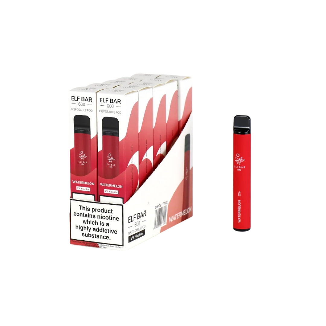 ELF BAR 600 Disposable Vape - 20mg (Pack of 10)